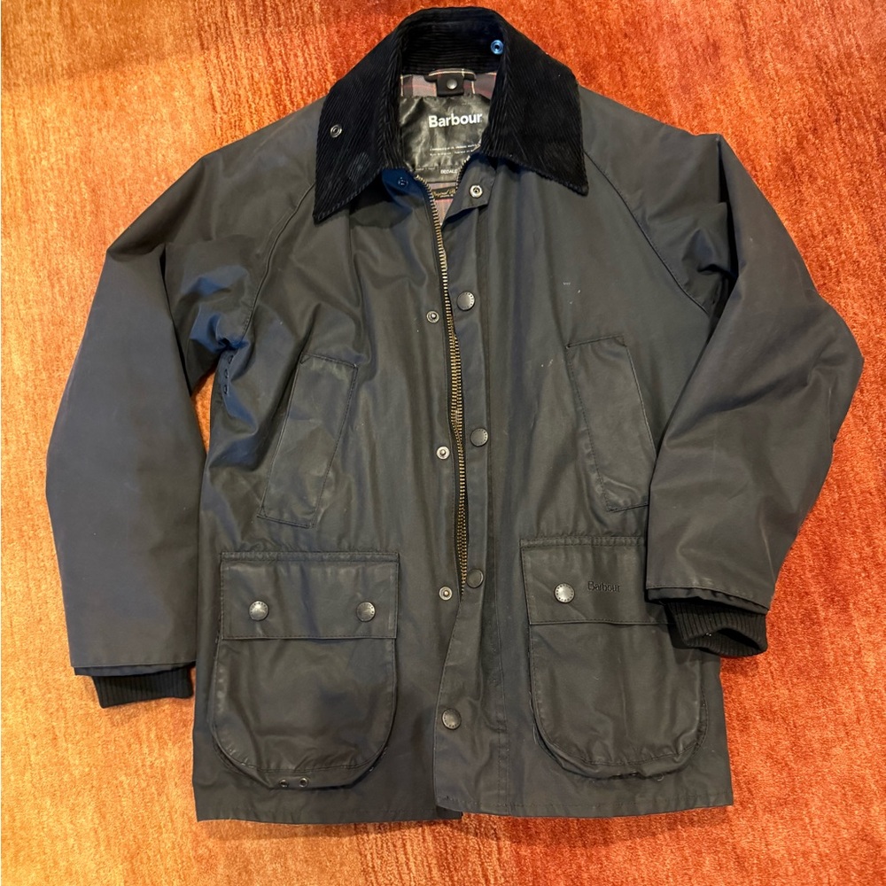 Barbour Waxed Bedale Jacket. Size 34. Black.